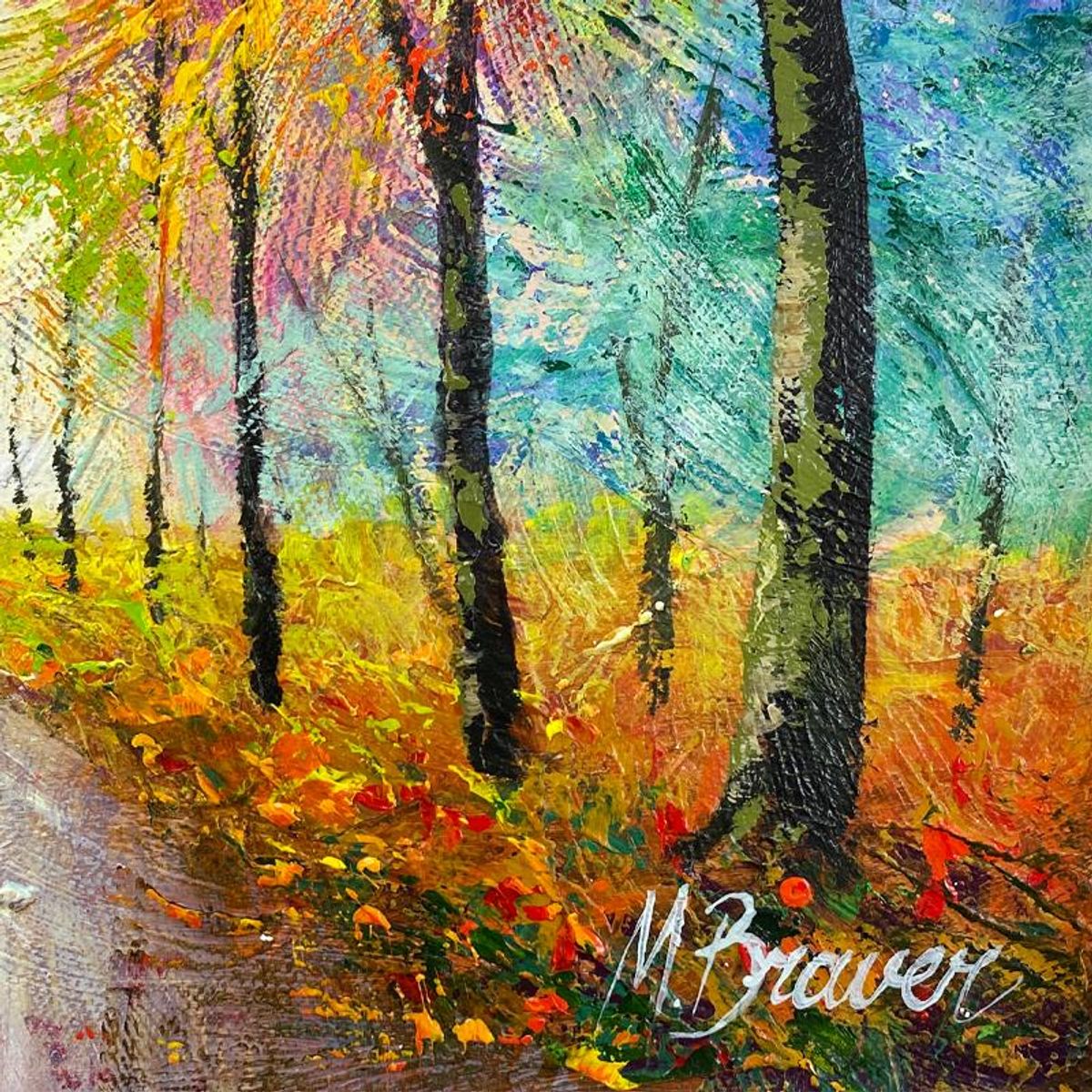 Mark Braver, Original Oil Painting on Canvas, Hand Signed with Letter of Authenticity.