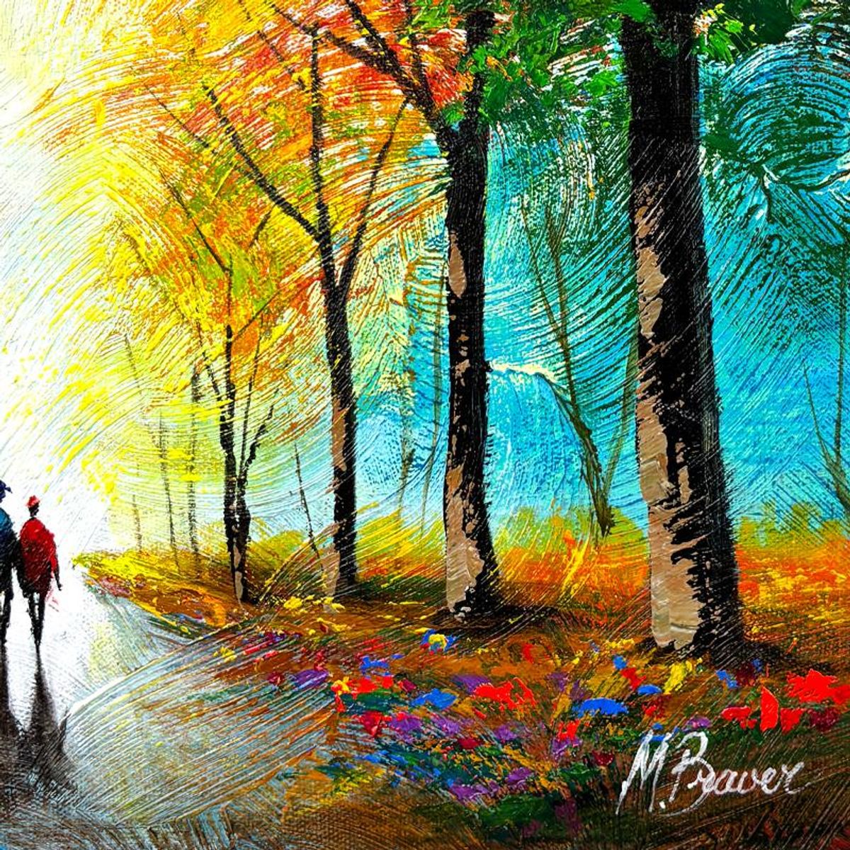 Mark Braver, Original Acrylic Painting on Canvas, Hand Signed with Letter of Authenticity.