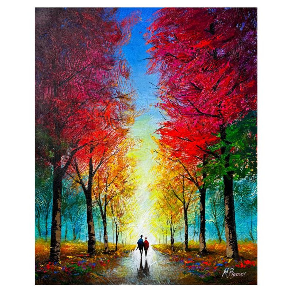 Mark Braver, Original Acrylic Painting on Canvas, Hand Signed with Letter of Authenticity.