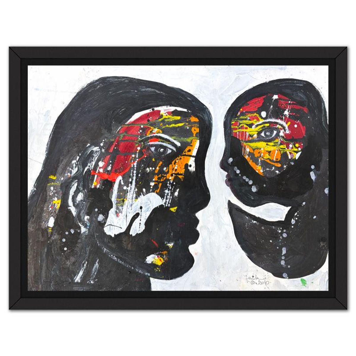 Jenik Cook, Framed Hand Signed Original Painting with Letter of Authenticity.