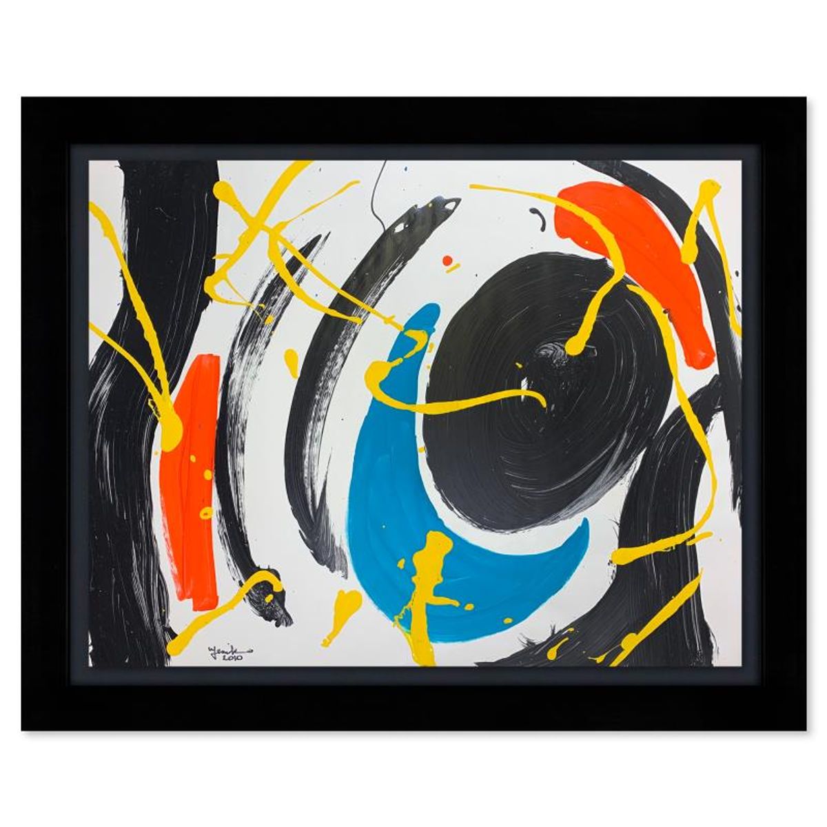 Jenik Cook, Framed Hand Signed Original Painting with Letter of Authenticity.