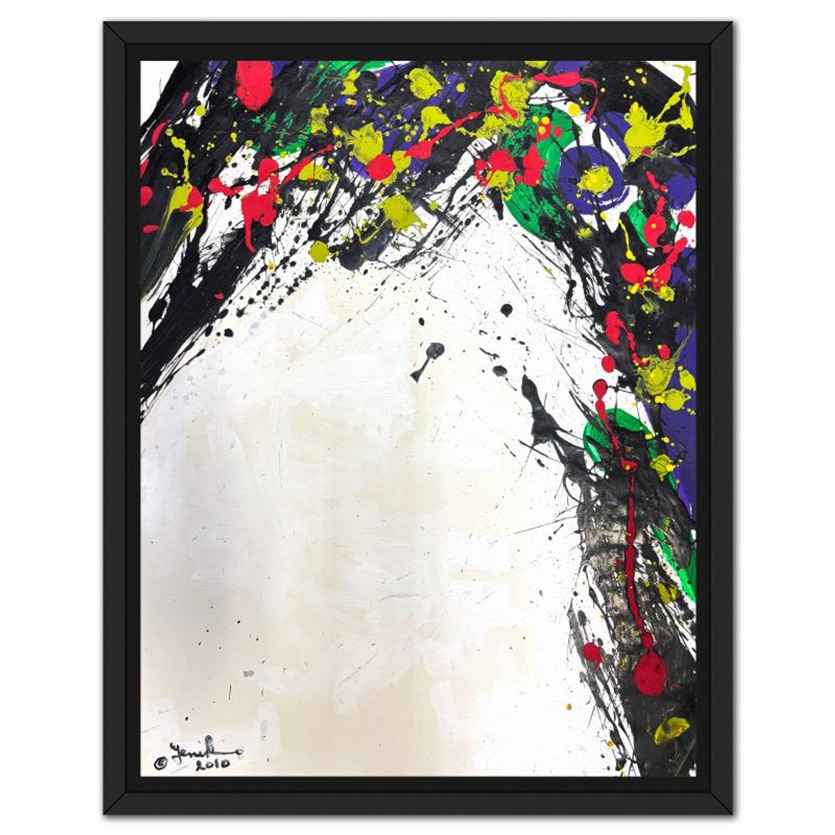 Jenik Cook, Framed Hand Signed Original Painting with Letter of Authenticity.