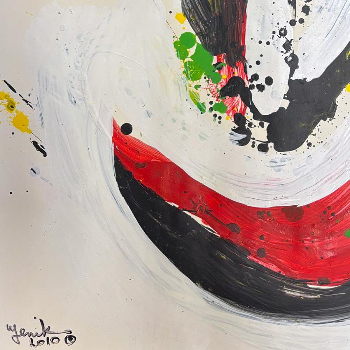 Jenik Cook, Framed Hand Signed Original Painting with Letter of Authenticity.