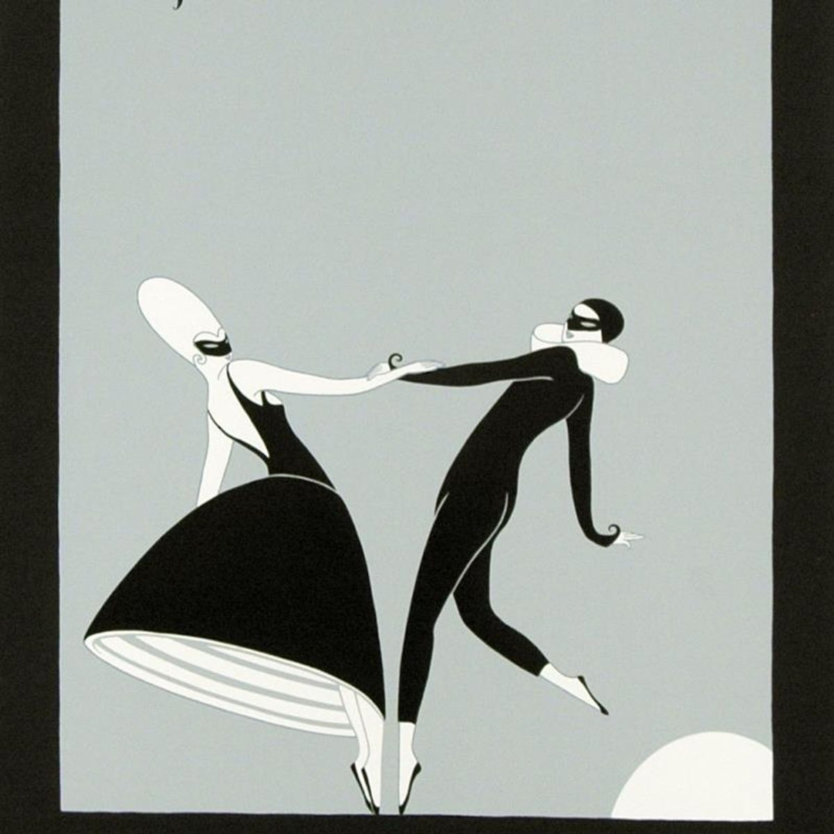 Erte (1892-1990), "Pas de Deux" Hand Signed Limited Edition Serigraph, Numbered AP XVIII/XX with Certificate of Authenticity.