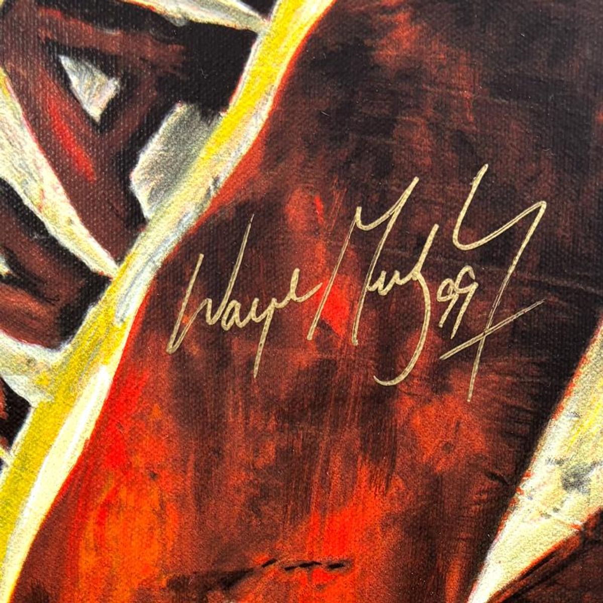Stephen Holland, "Wayne Gretzky: Canada Cup" Limited Edition Serigraph on Canvas, Numbered 74/99 and Hand Signed by the Artist and Wayne Gretzky with Certificate of Authenticity.