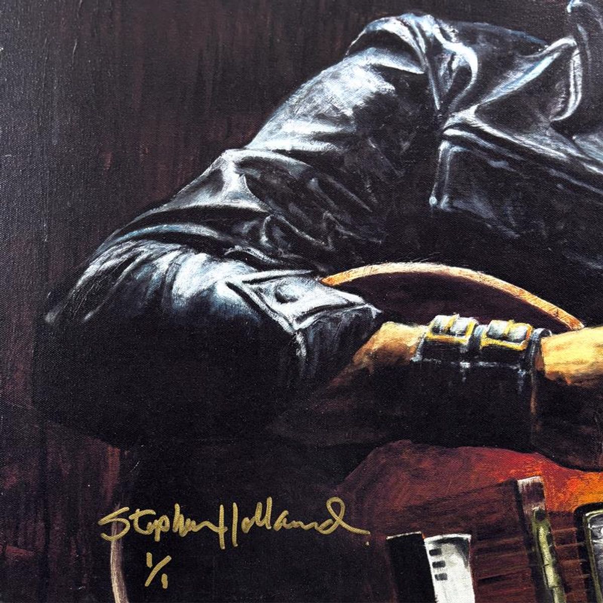 Stephen Holland, "Elvis" One-of-a-Kind Mixed Media on Canvas, PP Numbered 1/1 and Hand Signed with Certificate of Authenticity.