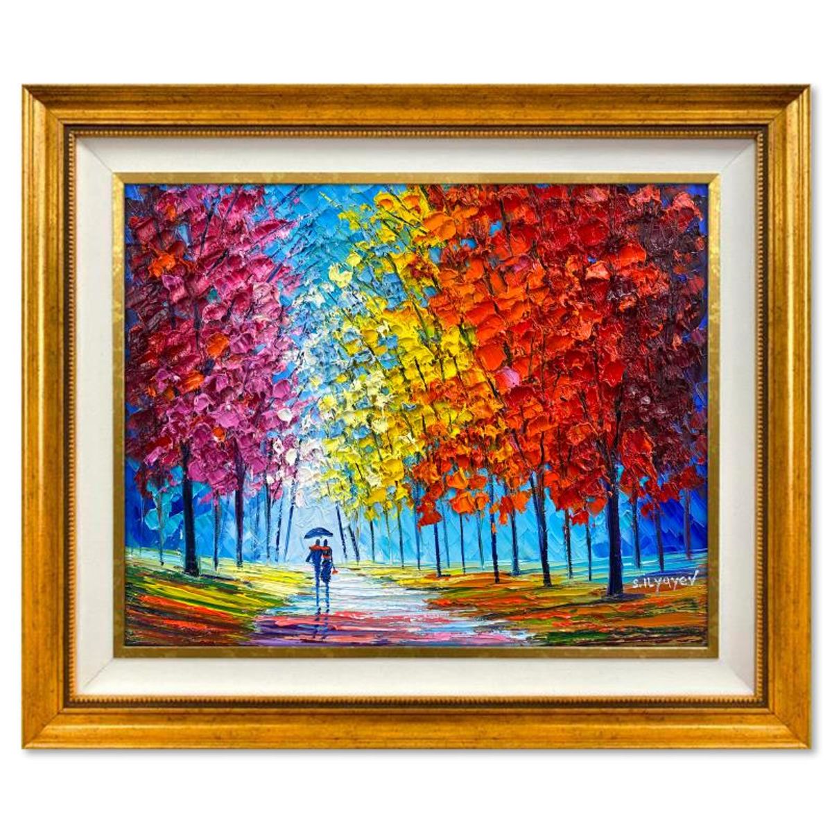 Slava Ilyayev, Framed Original Oil Painting on Canvas, Hand Signed with Letter of Authenticity.