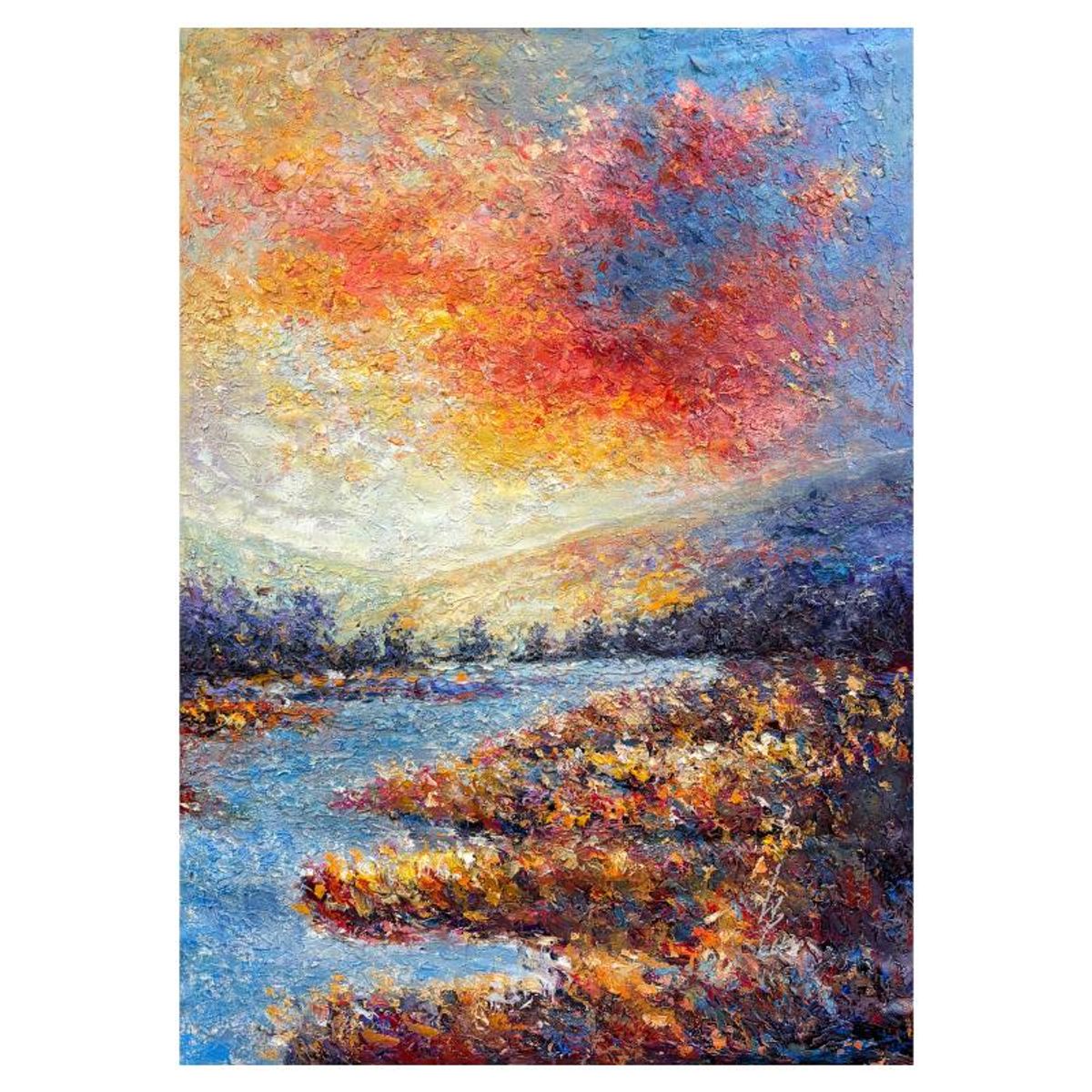 Inam, Original Oil Painting on Canvas, Hand Signed with Letter of Authenticity.