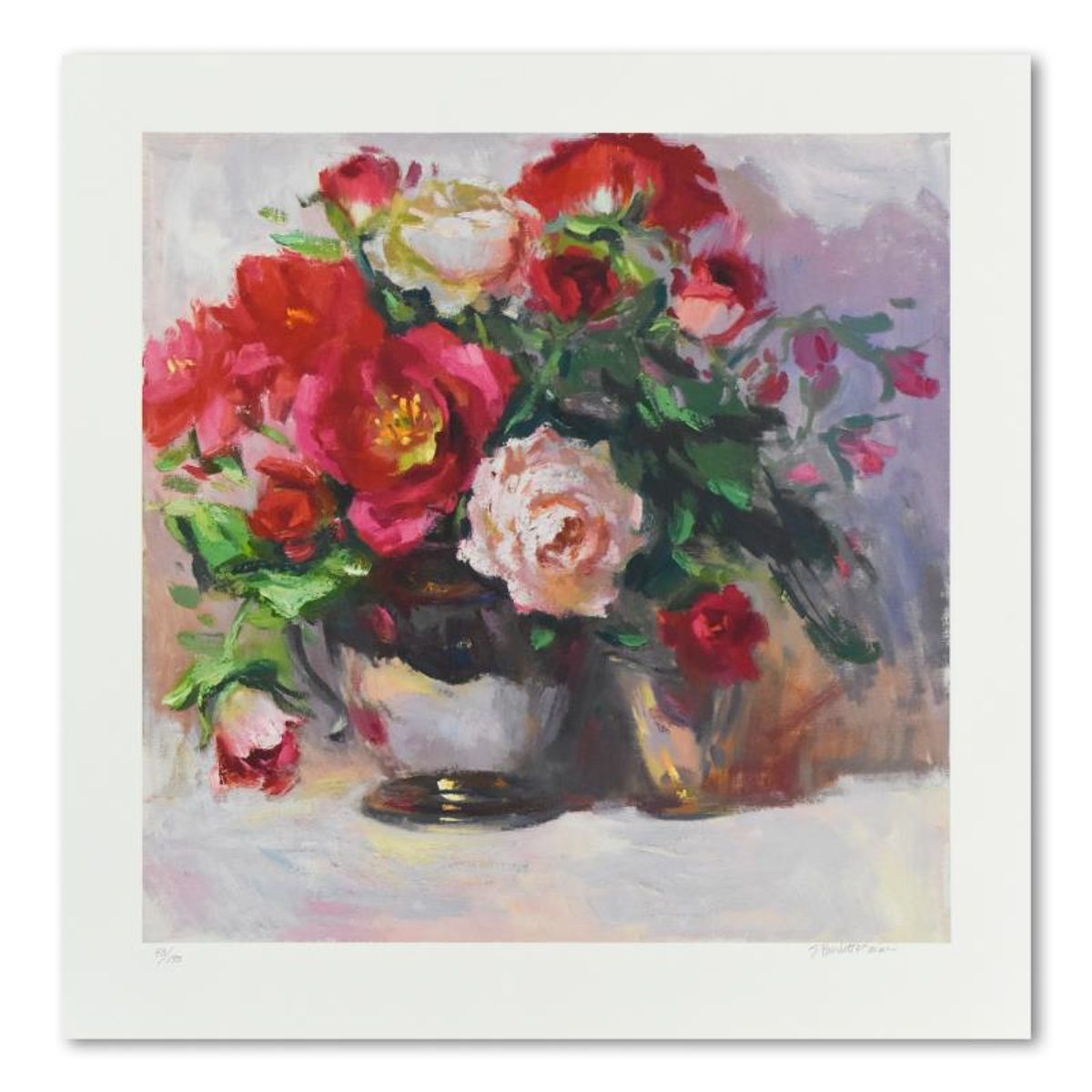 S. Burkett Kaiser, "Morning Petals" Limited Edition, Numbered 43/195 and Hand Signed with Letter of Authenticity.