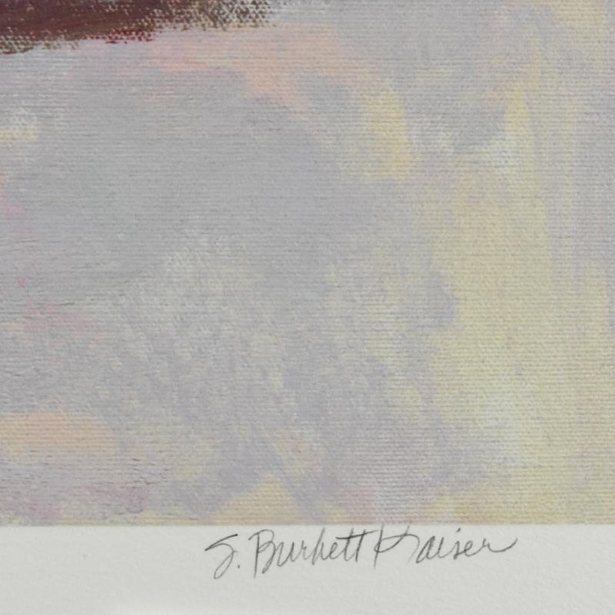 S. Burkett Kaiser, "Morning Petals" Limited Edition, Numbered 43/195 and Hand Signed with Letter of Authenticity.