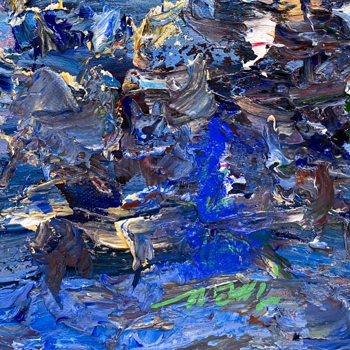 Mani, Original Acrylic Painting on Canvas, Hand Signed with Letter of Authenticity.