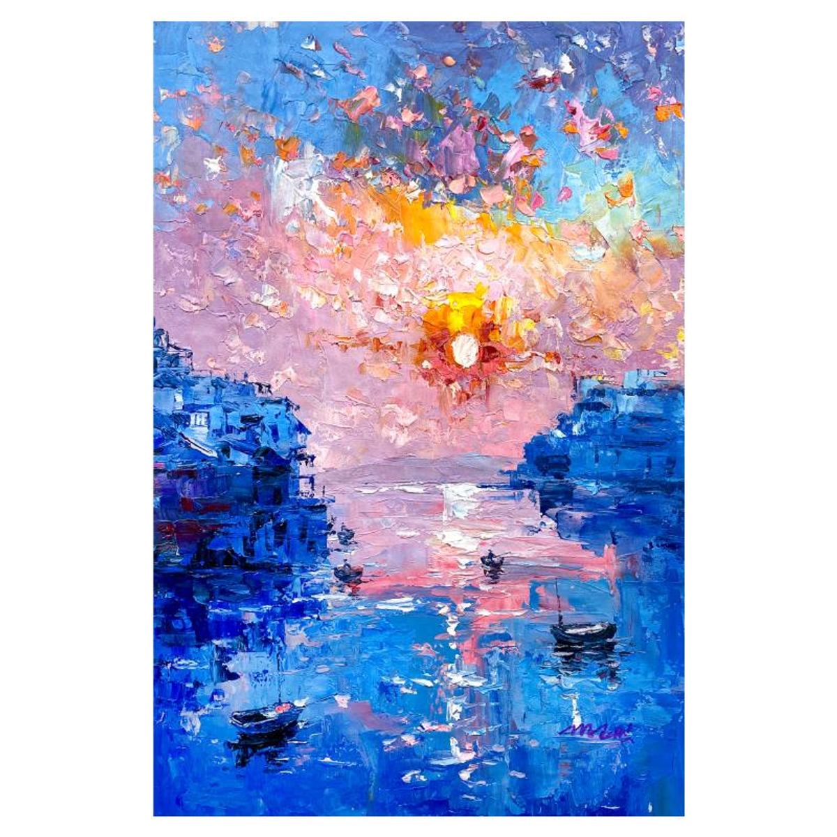 Mani, Original Acrylic Painting on Canvas, Hand Signed with Letter of Authenticity.