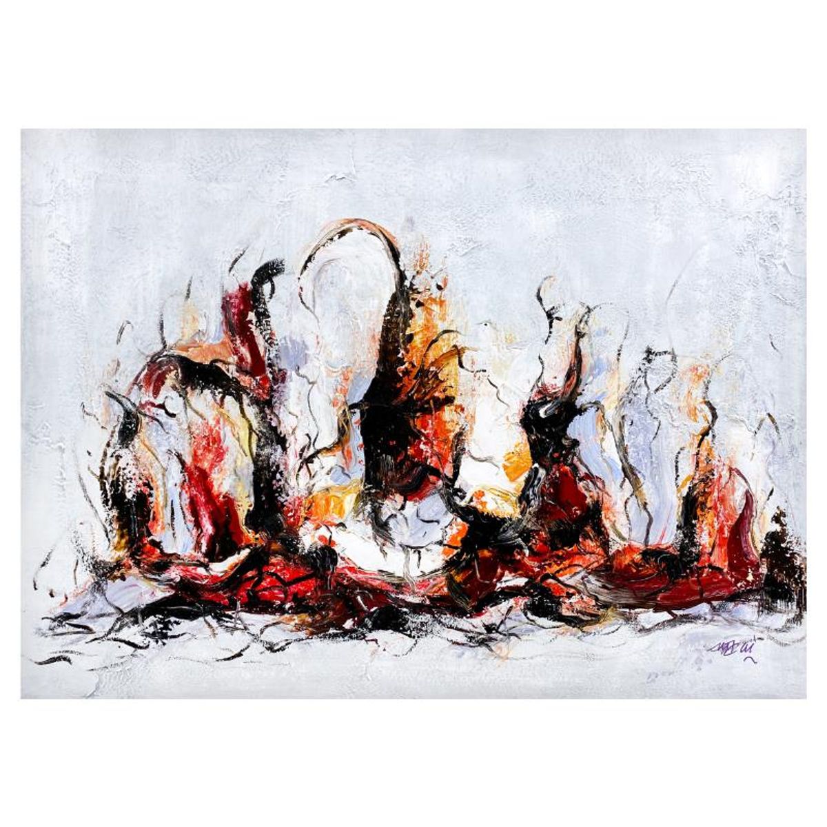 Mani, Original Acrylic Painting on Canvas, Hand Signed with Letter of Authenticity.