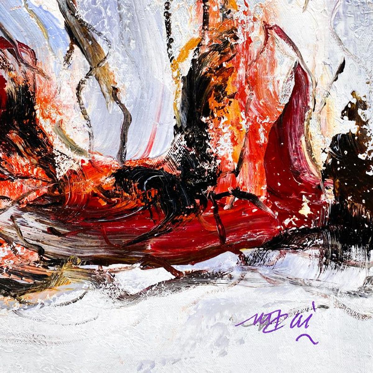 Mani, Original Acrylic Painting on Canvas, Hand Signed with Letter of Authenticity.