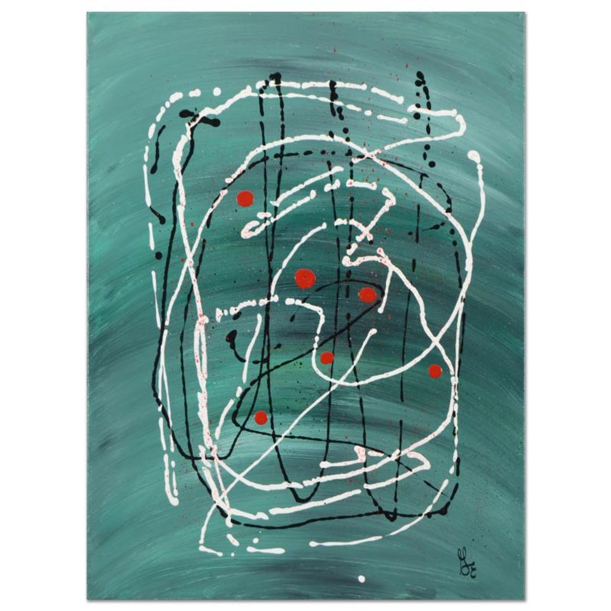 George Marlowe (d. 2026), "Confucius Say" Original Acrylic Painting on Canvas, Hand Signed with Certificate of Authenticity.