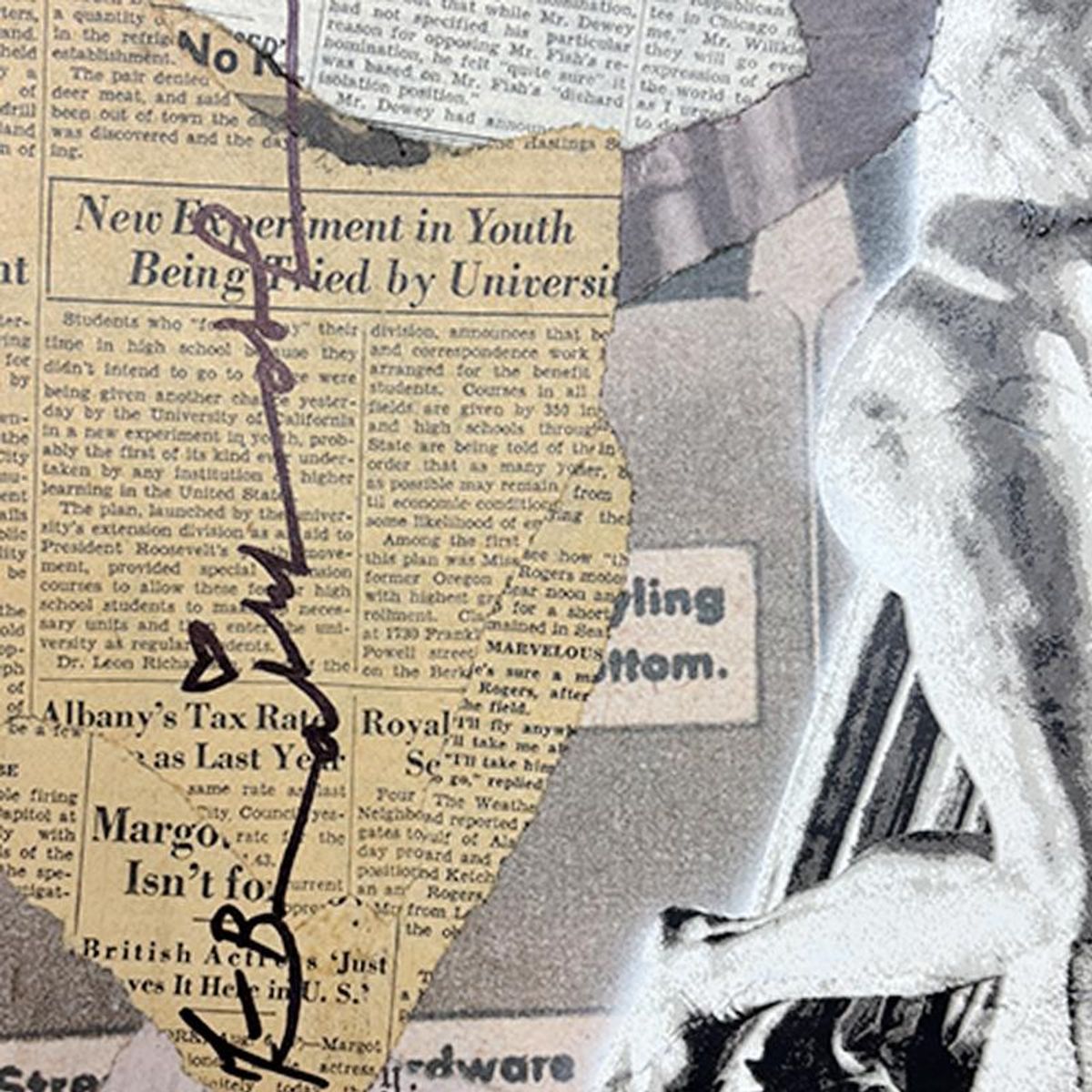Mr Brainwash, "Rubik's - Atlas" Framed Unique (UNQ) Mixed Media, Hand Signed with Certificate of Authenticity.