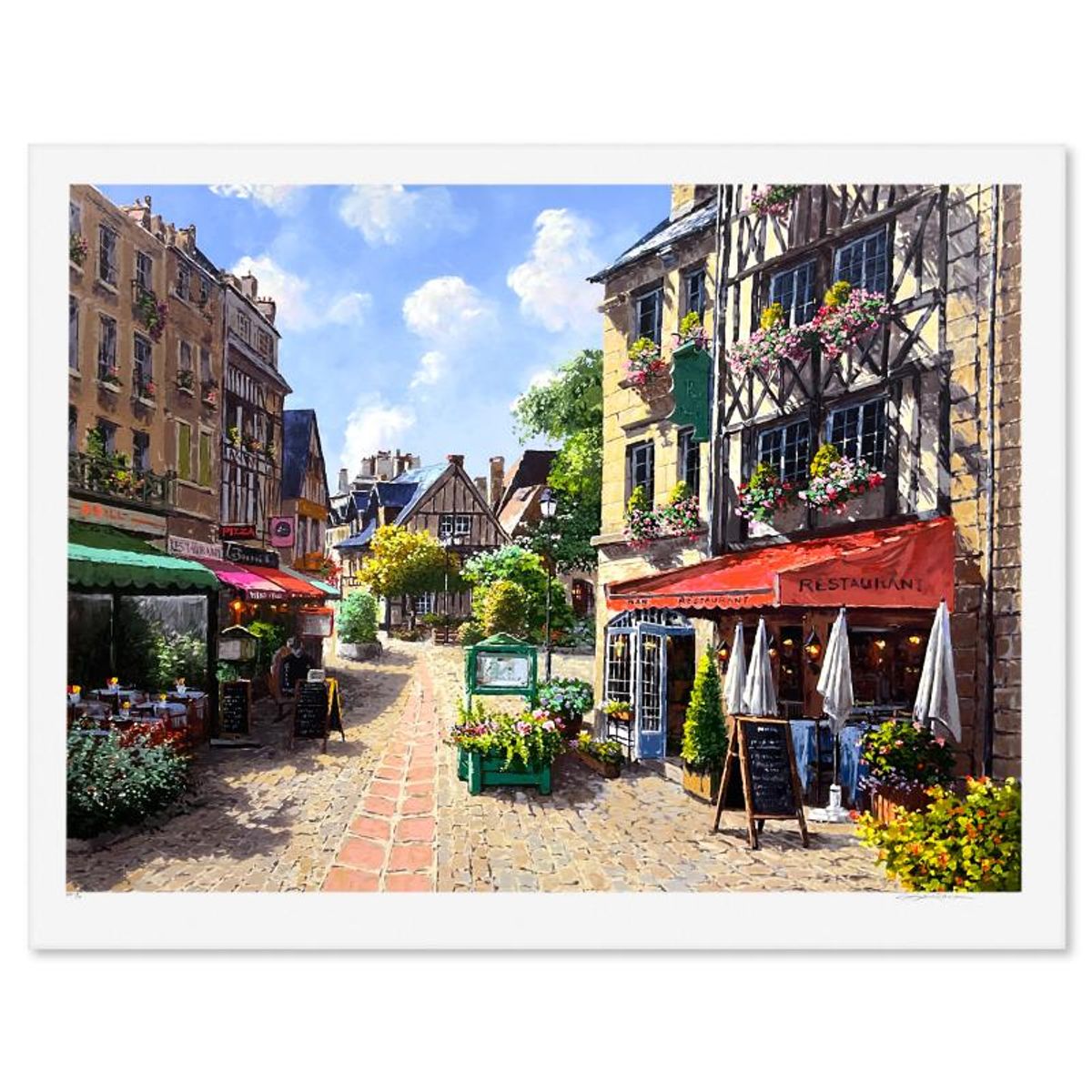 Sam Park, "Caens" Limited Edition Printer's Proof Serigraph, Numbered 1/4 and Hand Signed with Letter of Authenticity.