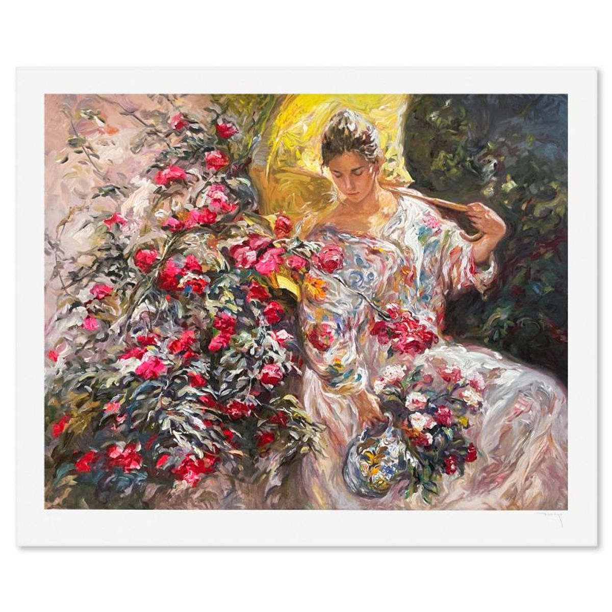 Royo, "En Flor" Limited Edition Printer's Proof Serigraph (28.5" x 36"), Numbered and Hand Signed with Letter of Authenticity.