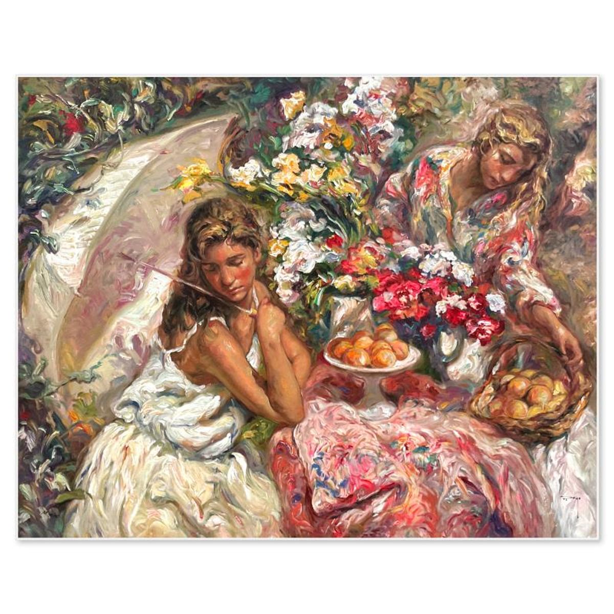 Royo, "Adorando La Mesa" Limited Edition Artist's Proof on Clay-Board (29" x 36"), Numbered 38/40 and Hand Signed with Letter of Authenticity.