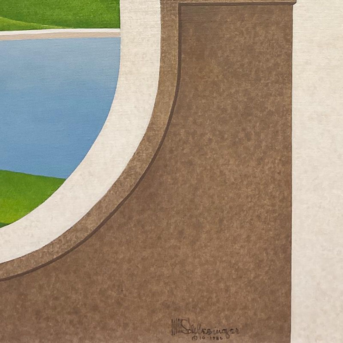 William Schlesinger (1915-2011), Framed Original Oil Painting on Canvas (40.5" x 48.5"), Dated 1986 and Hand Signed with Letter of Authenticity