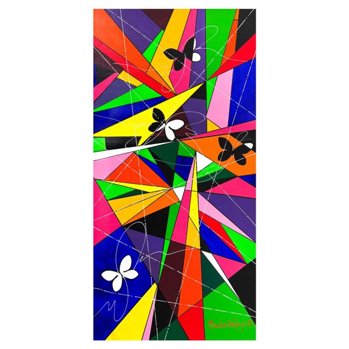 Natalia Sinkovsky, Original Acrylic Painting on Canvas, Hand Signed with Letter of Authenticity.