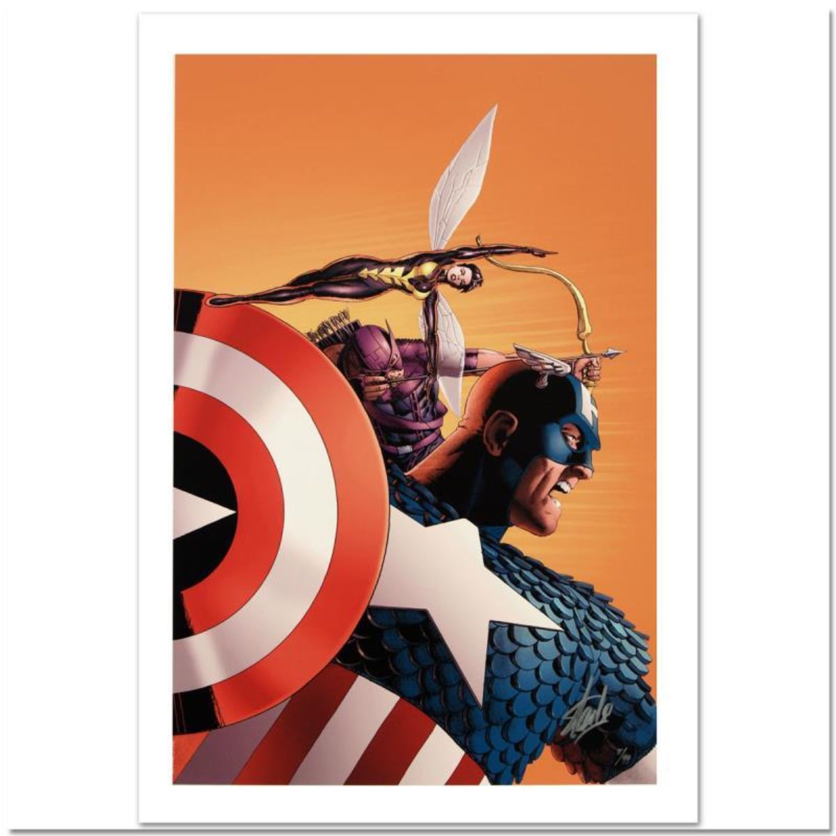 Stan Lee Signed, Marvel Comics "Avengers #77" Limited Edition Canvas, Numbered 5/99 with Certificate of Authenticity.