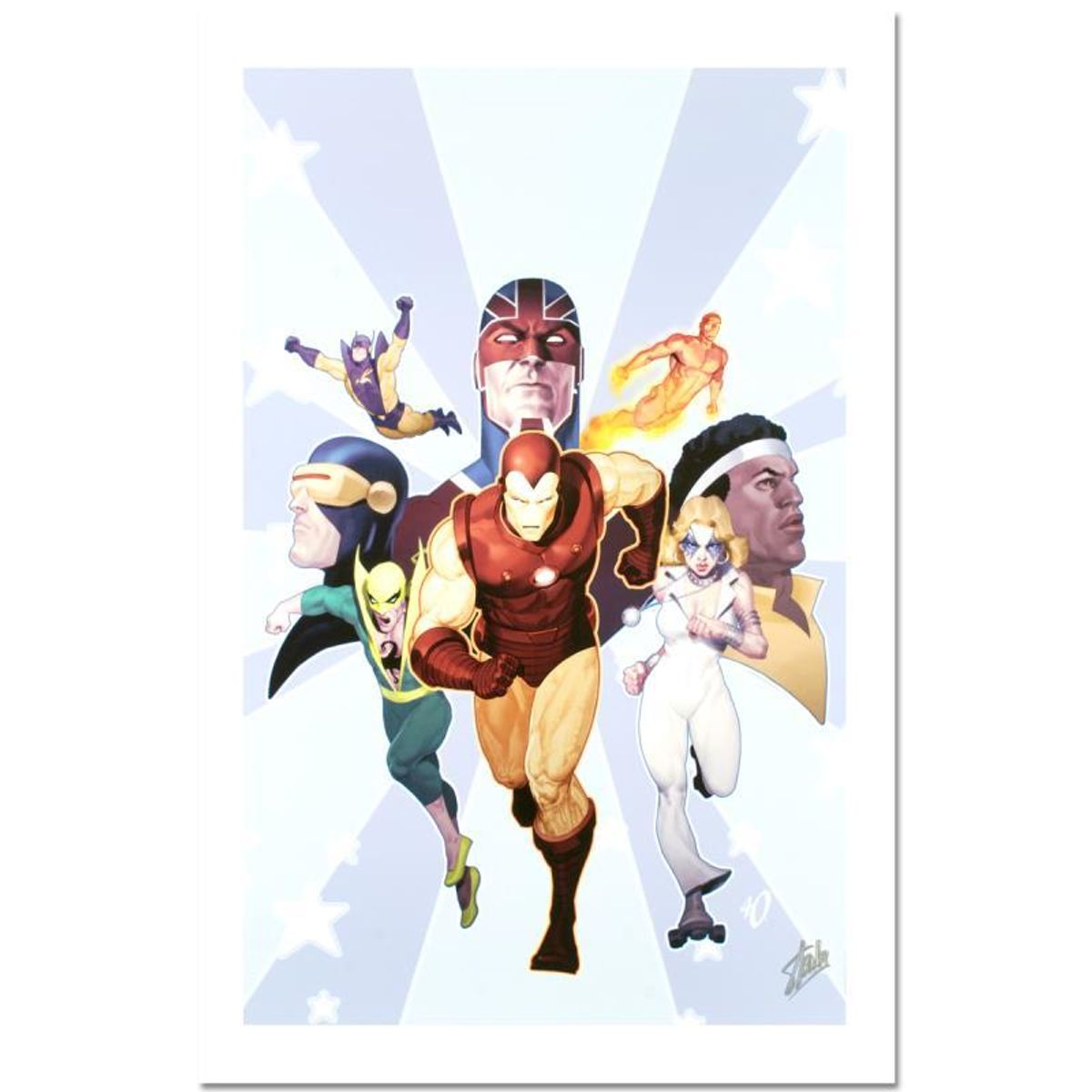 Stan Lee Signed, Marvel Comics "Iron Age: Omega #1" Limited Edition Canvas 5/10 with Certificate of Authenticity.