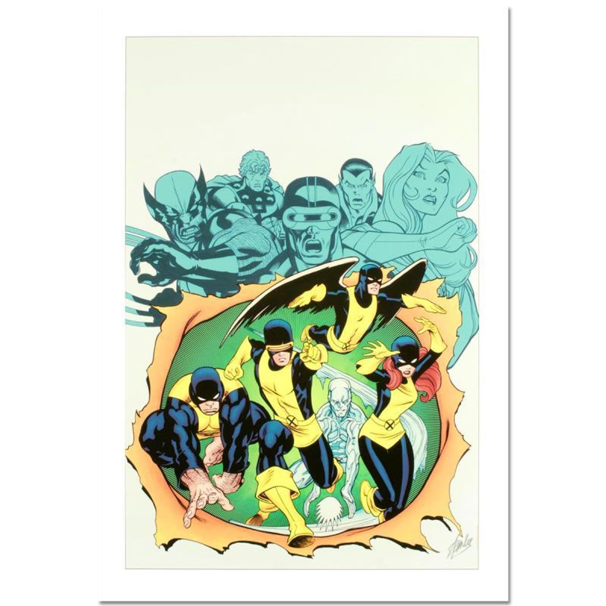 Stan Lee Signed, Marvel Comics Limited Edition Canvas 1/99 "X-Men Giant-Size #1" with Certificate of Authenticity.