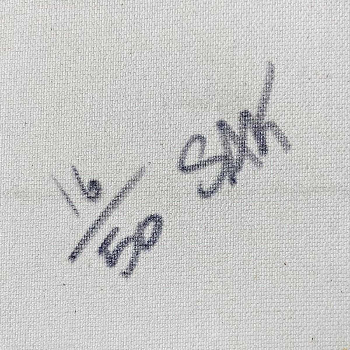 Steve Kaufman (1960-2010), "Ben Half Dollar" Framed Hand Embellished Limited Edition Silscreen, Numbered 16/50 Inverso and Hand Signed with Letter of Authenticity