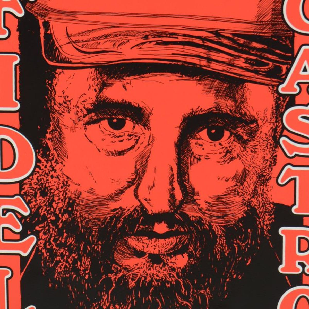 Steve Kaufman (1960-2010), "Fidel Castro" Limited Edition Hand Pulled Silkscreen on Canvas, Numbered 26/50 and Hand Signed Inverso with Letter of Authenticity.
