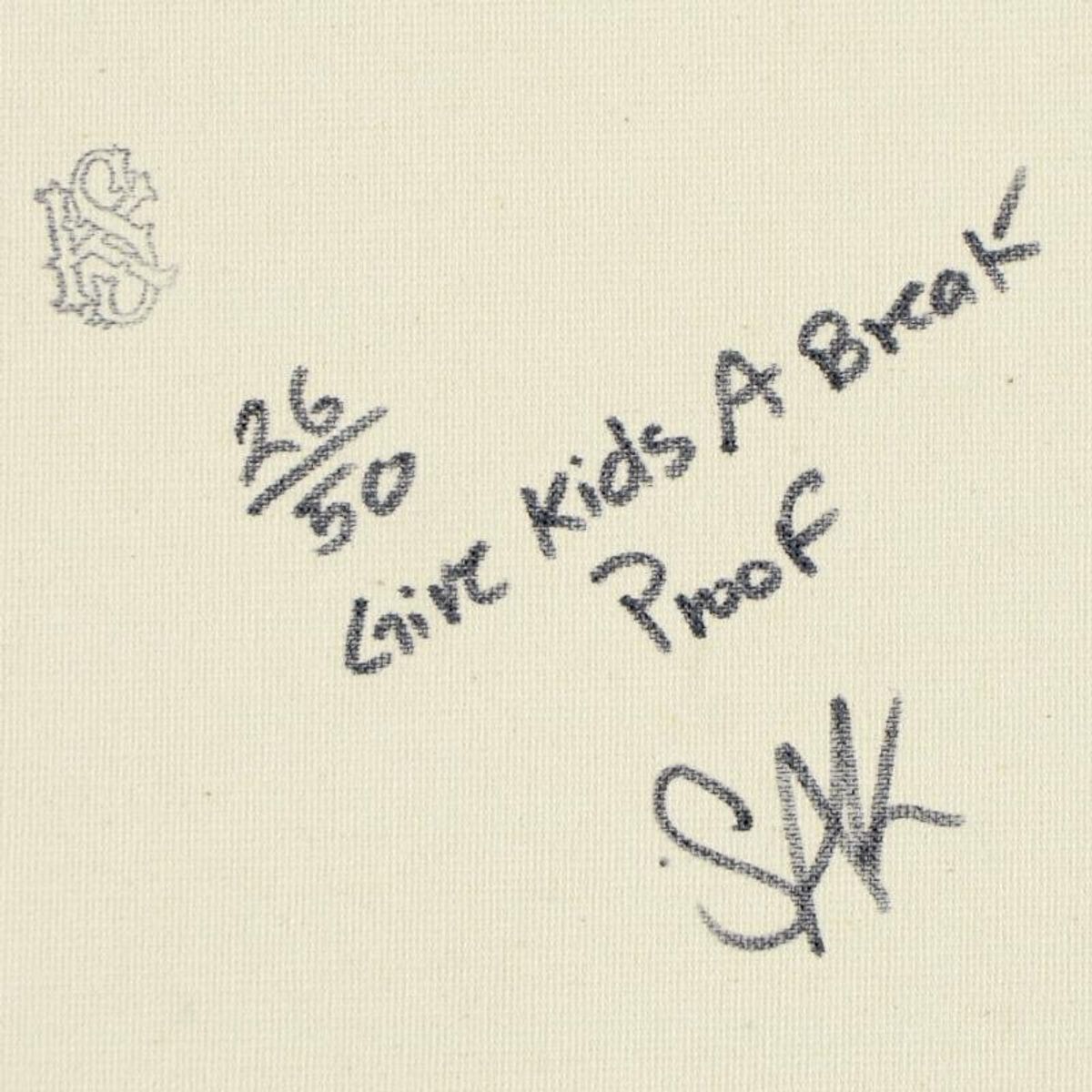 Steve Kaufman (1960-2010), "Fidel Castro" Limited Edition Hand Pulled Silkscreen on Canvas, Numbered 26/50 and Hand Signed Inverso with Letter of Authenticity.