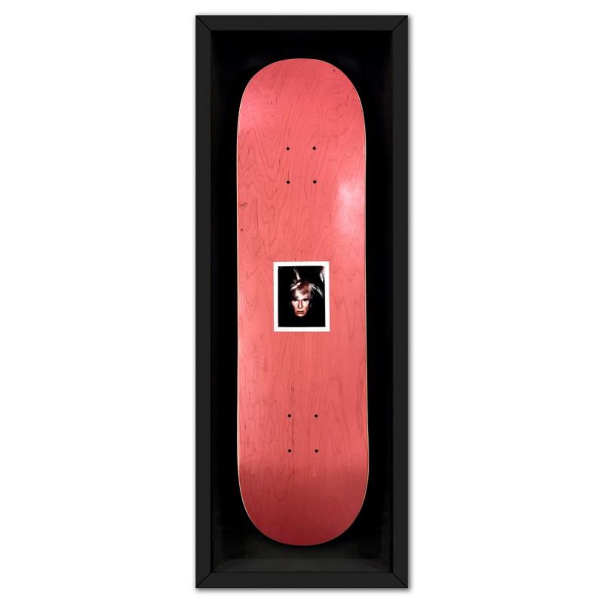 Andy Warhol (1928-1987), "Self-Portrait (Red)" Framed One-of-a-Kind Unique Edition Skateboard, Signed Inverso with Certificate of Authenticity.