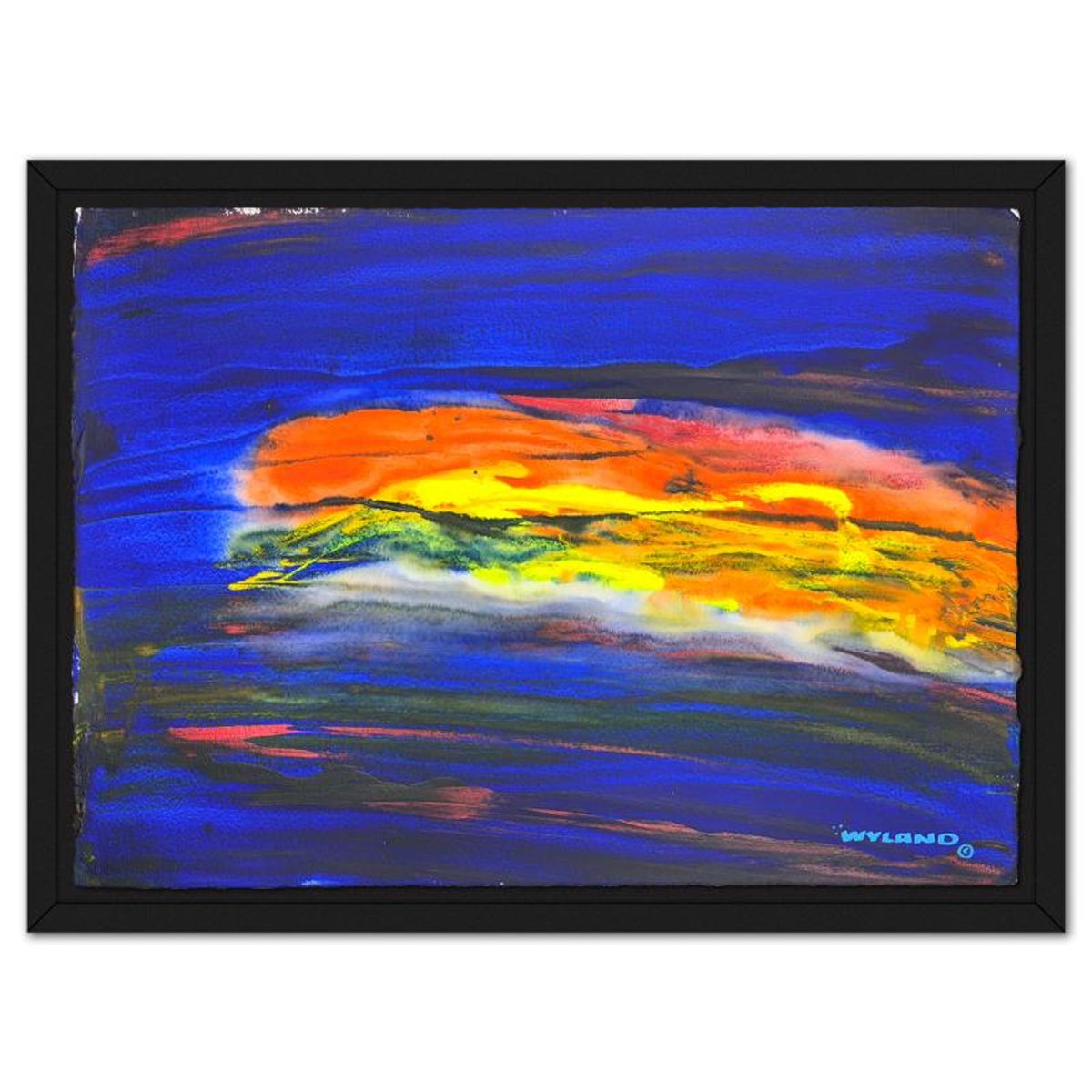 Wyland, Framed Original Watercolor Painting, Hand Signed with Letter of Authenticity.