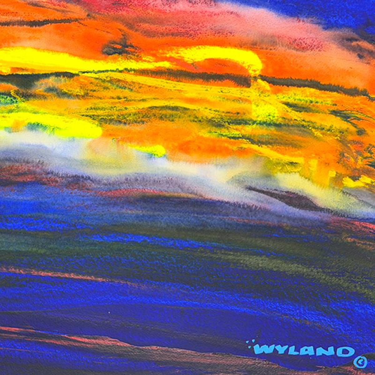 Wyland, Framed Original Watercolor Painting, Hand Signed with Letter of Authenticity.