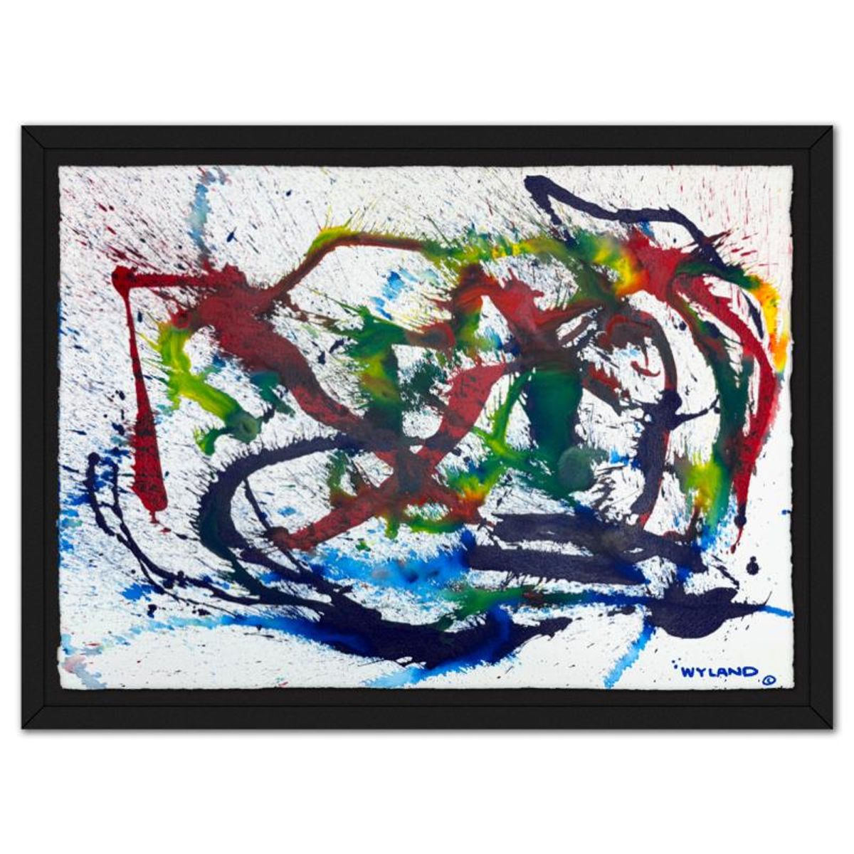 Wyland, Framed Original Watercolor Painting, Hand Signed with Letter of Authenticity.