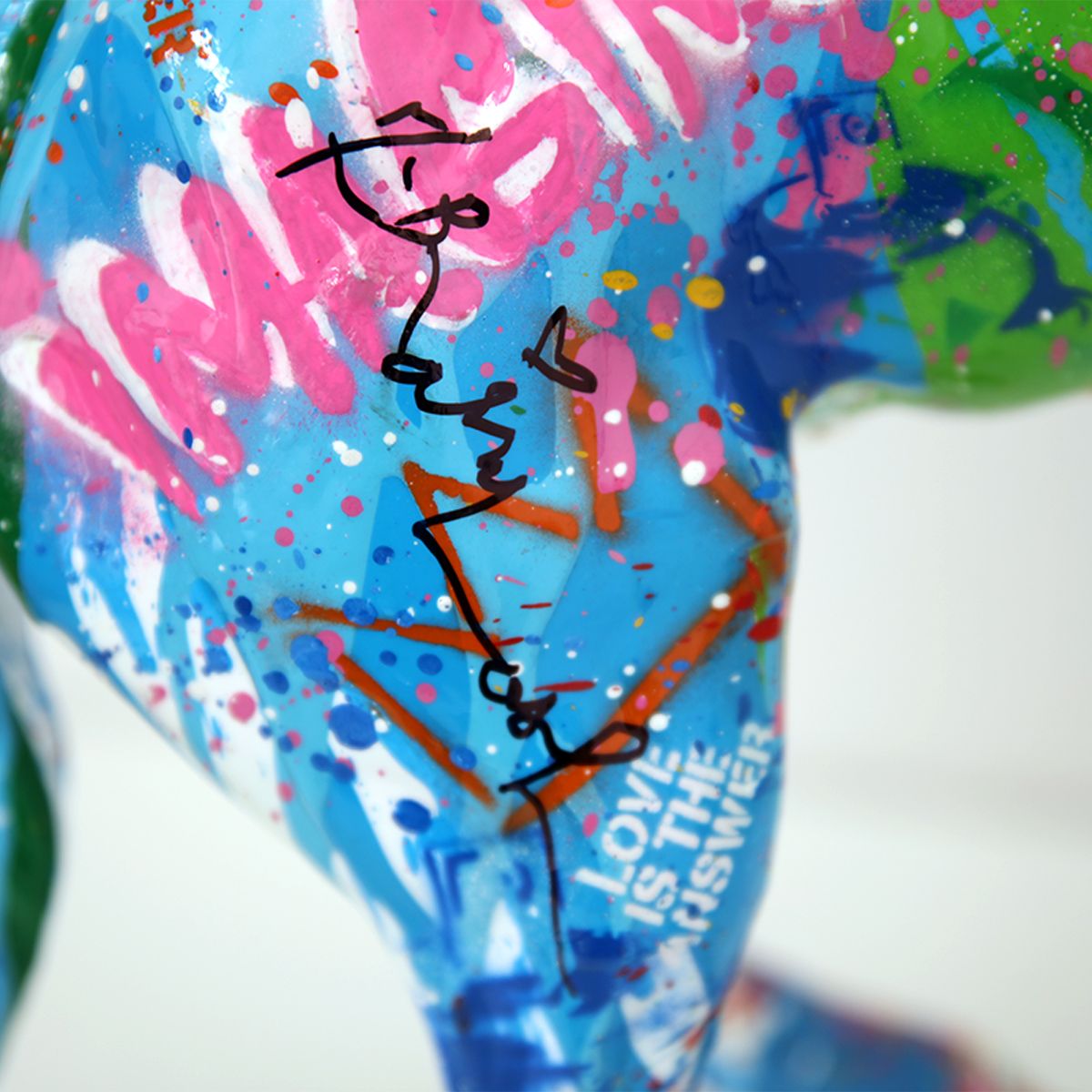 Mr. Brainwash- Stencil and Mixed Media on Fiberglass Sculpture "Horse, 2026"