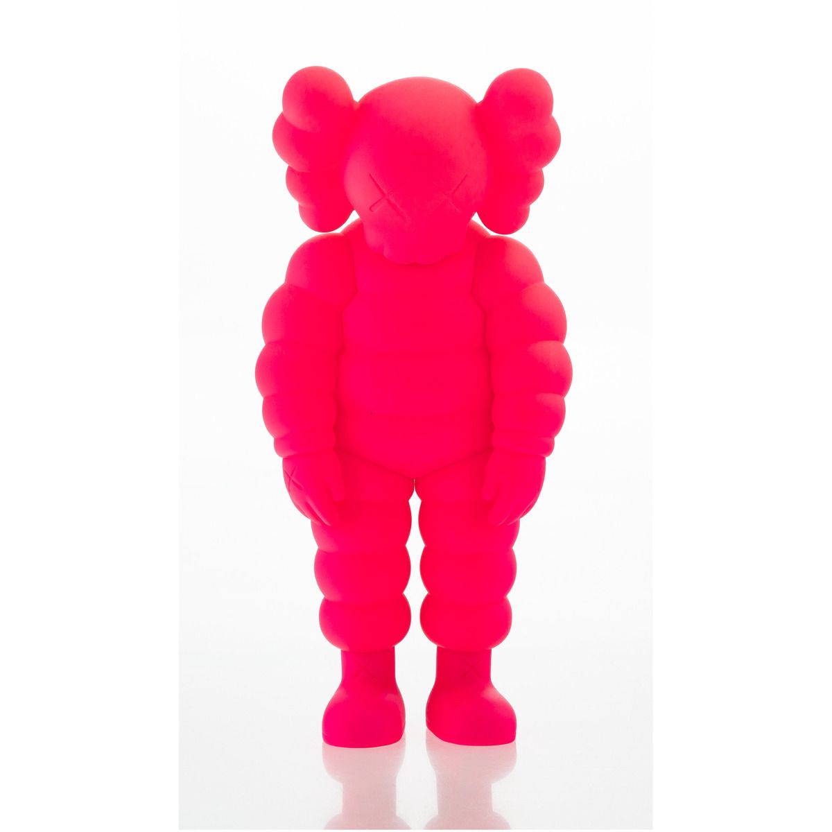 KAWS (b. 1974)- Painted cast vinyl "What Party (Pink)"