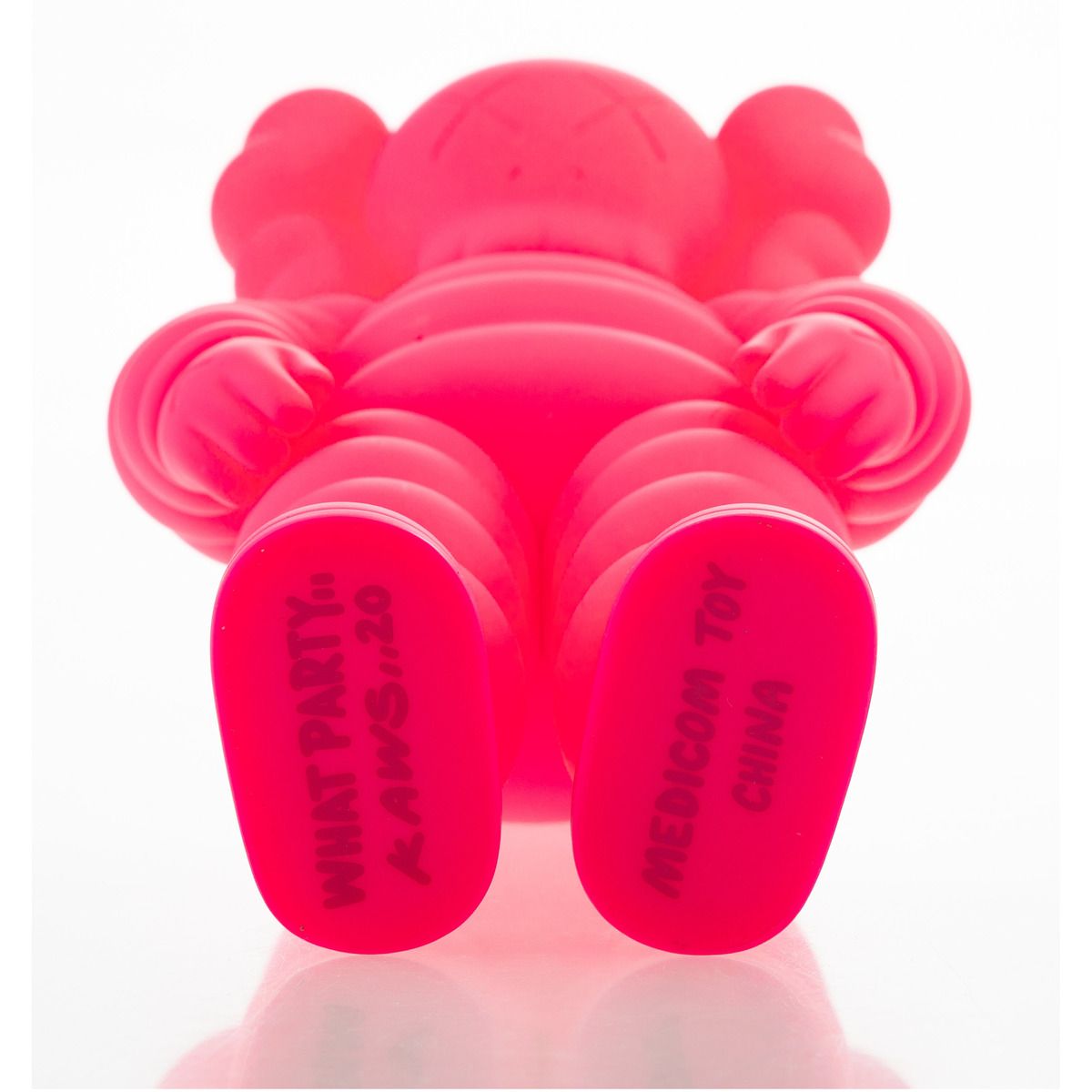 KAWS (b. 1974)- Painted cast vinyl "What Party (Pink)"
