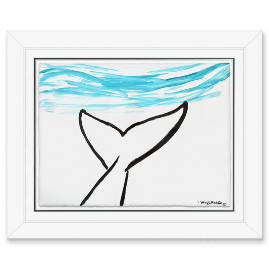 Wyland- Original Sumi Ink Painting "Whale Tail"