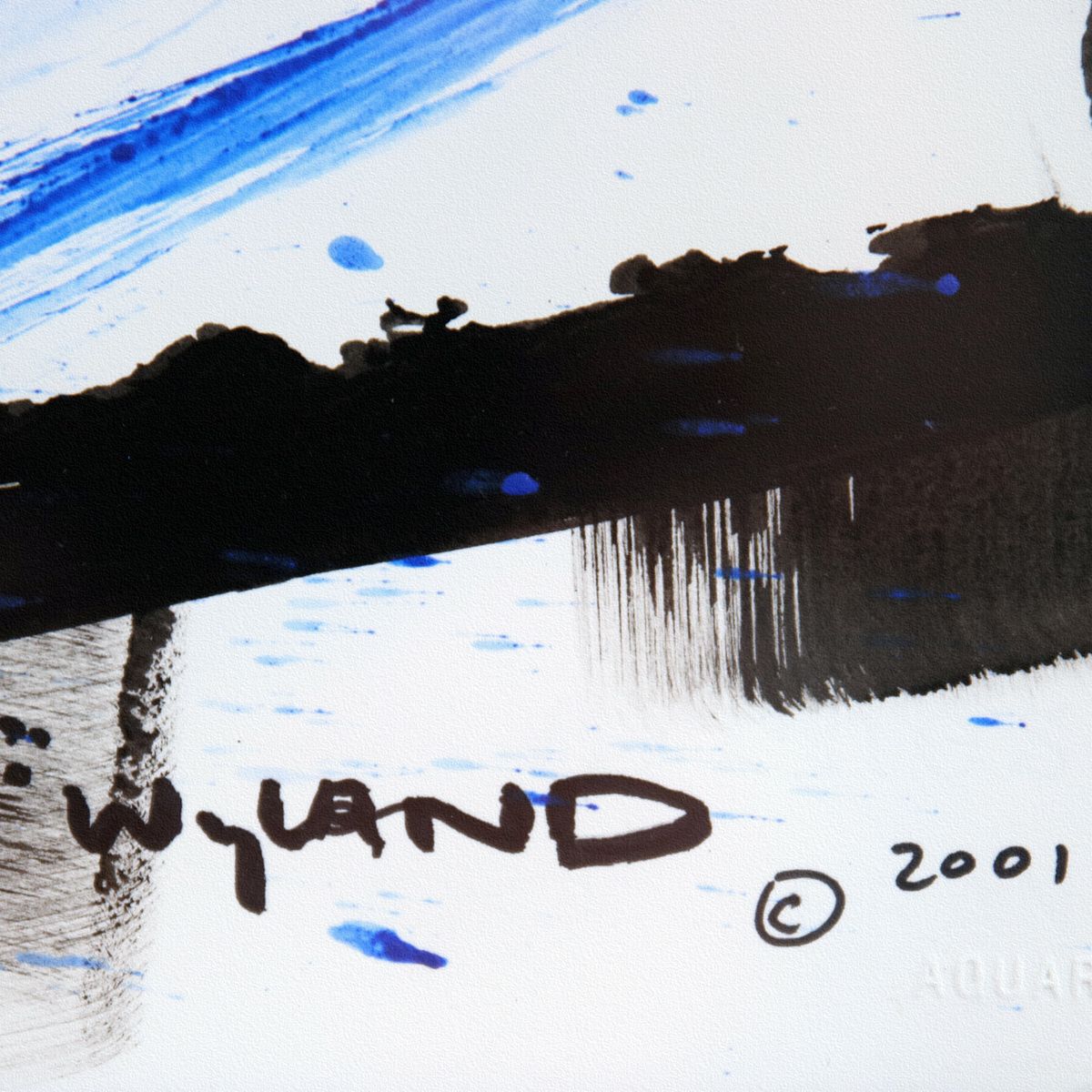 Wyland- Original Sumi Ink Painting "Dolphin"