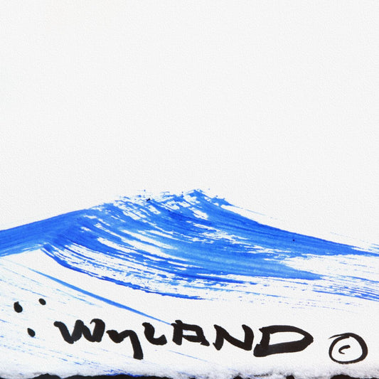 Wyland- Original Sumi Ink Painting "Humpback"