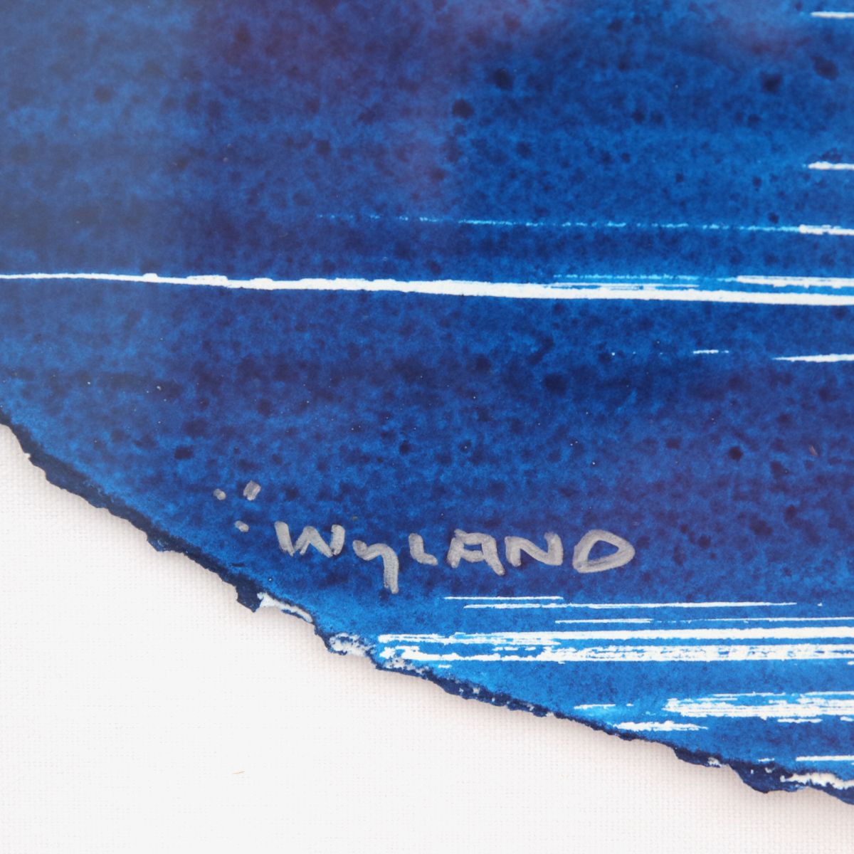 Wyland- Original Watercolor Painting on Deckle Edge Paper "Fluke"
