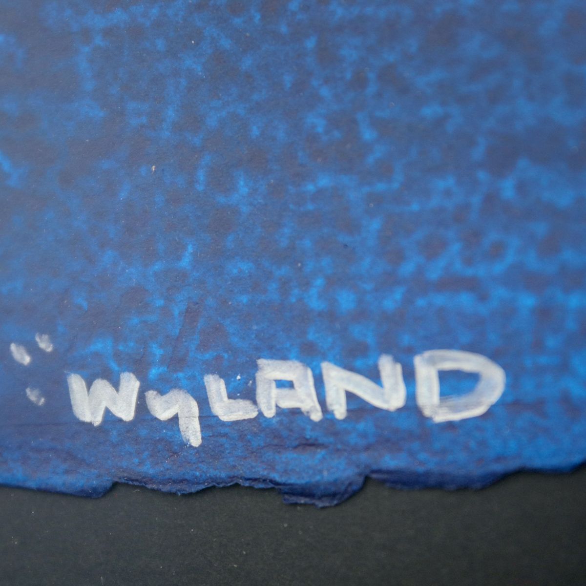 Wyland- Original Watercolor Painting on Deckle Edge Paper "Fluke"