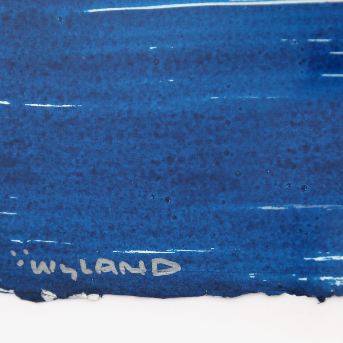 Wyland- Original Watercolor Painting on Deckle Edge Paper "Palm Trees"