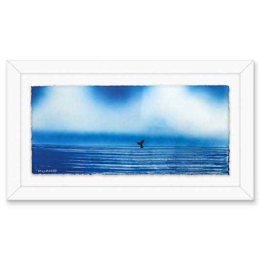 Wyland- Original Watercolor Painting on Deckle Edge Paper "Fluke"