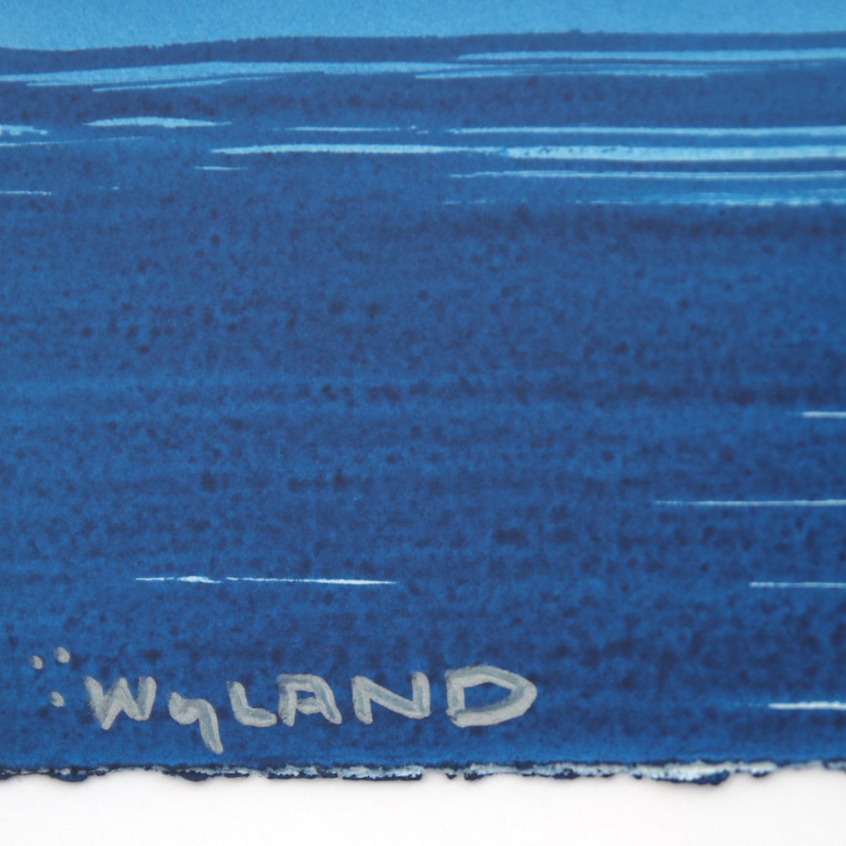 Wyland- Original Watercolor Painting on Deckle Edge Paper "Fluke"