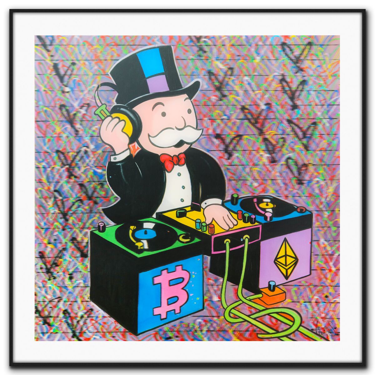 Laura Curiel- Mixed Media Lenticular "DJ"