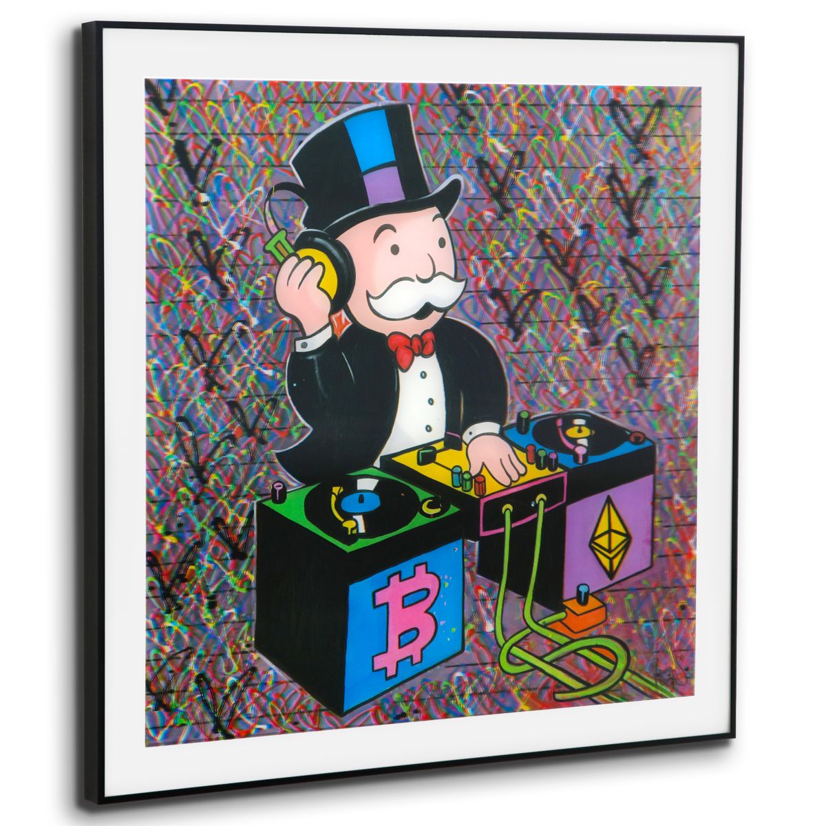 Laura Curiel- Mixed Media Lenticular "DJ"