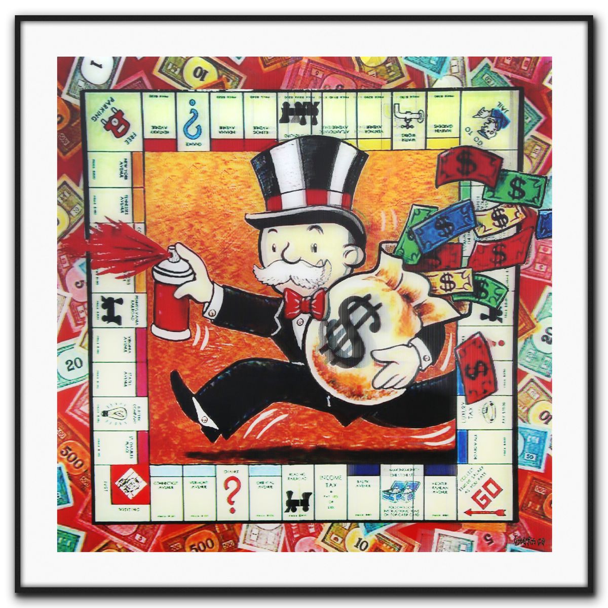 Laura Curiel- Mixed Media Lenticular "Game Time"