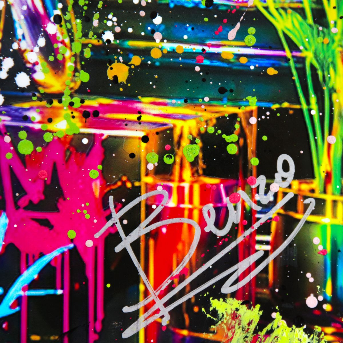 Benzo- Original Mixed media on Steel "The Board of Founders"